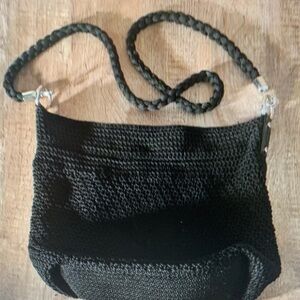 The Sak Crocheted Style Black Purse Bag